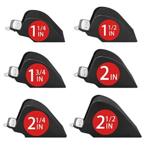 Yinke Clipper Guards Cutting Guides for Wahl Hair Clippers with Metal Clip of Model 1.25 in & 1.5 in & 1.75 in & 2 in & 2.25 in & 2.5 in, Fits Mo