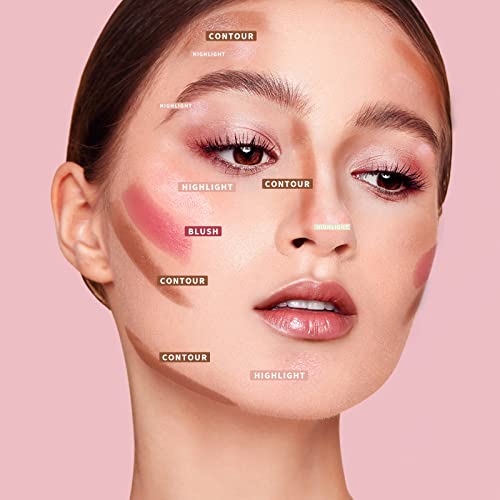 KIMUSE Multi Stick Trio Face Makeup, Cream Blush Stick for Cheeks & Lips, Contour Stick & Highlighter for All Skin