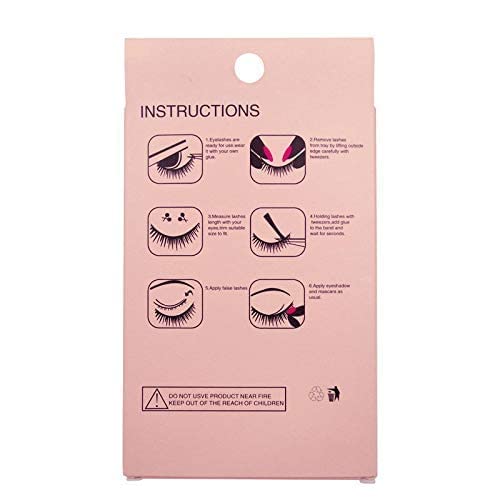 False Eyelashes, 3D Faux Mink Lashes Reusable Long Thick Eyelashes for Makeup Extension, 4 Pairs Hand-made Dramatic Fake Eye with Clip (G107)