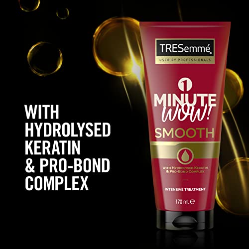 TRESemme 1 Minute WOW Smooth Intensive Hair Treatment with hydrolysed keratin & Pro-Bond Complex for frizzy, damaged hair 170 ml