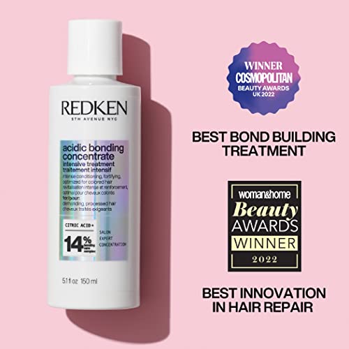 REDKEN Acidic Bonding Concentrate Intensive Pre-Treatment, Repairs Broken Bonds, For Damaged Hair, Bonding Care, 150ml