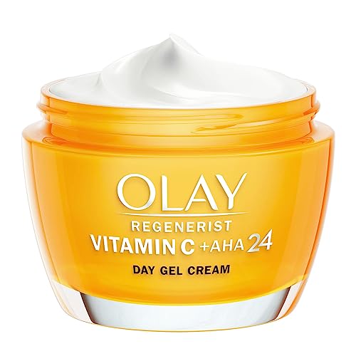 Olay Vitamin C + AHA24 Day Gel Face Cream With Vitamin C, AHA & Niacinamide For Bright And Even Skin Tone, 50ml