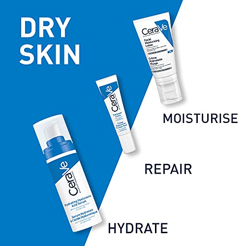 CeraVe Hydrating Hyaluronic Acid Serum For All Skin Types with Hyaluronic Acid and 3 Essential Ceramides, 30 ml