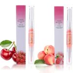 Cuticle Oil Pen for Nail Care, 2PC Nail Oil Pen with Natural Ingredients Revitalize Pen Gel Manicure Pedicure for woman(Various flavor） (Cherry +