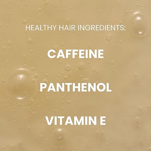 ManCave Caffeine Shampoo 500ml for Men, Support and Encourage Healthy Hair Growth with Caffeine, Panthenol and Vitamin E, Natural Formulation, Su