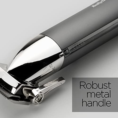 BaByliss Super-X Metal Hair Clipper, Lithium Cordless, Precision-engineered Japanese steel blades