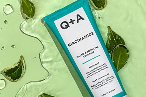 Q+A Niacinamide Gentle Exfoliating Cleanser, Niacinamide, Inulin and Fructose protect your skin against irritation and sensitivity, whilst promot