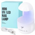 TOMICCA Mini Nail Lamp - UV/LED Nail Dryer UV Light for Nails for Gel Nail Polish, Nail Tips and Nail Extensions, Nail Art Tools for Starters Hom