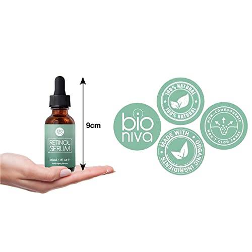 Retinol Serum - Retinol Liposome Delivery System with Vitamin C, Aloe, and Vegan Hyaluronic Acid - High Strength Anti Aging Serum for face, décol