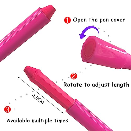 Face Paints For Children,UV Face Paint Stick,Colourful Body Paint Stick,Glow Under UV In Dark,6PCS Face Paint Crayons,Glitter Face Paint,Safe Pai