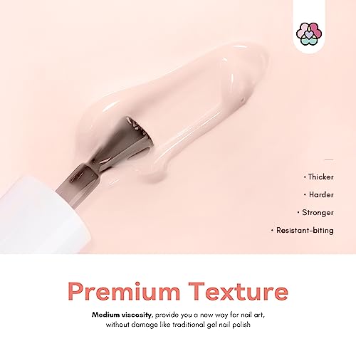 Saviland 12 Color Builder Nail Gel Set - 5-in-1 Builder Nail Gel Nail Strengthener for Thin Nails and Growth Gel Overlay Short Nail Extension Soa