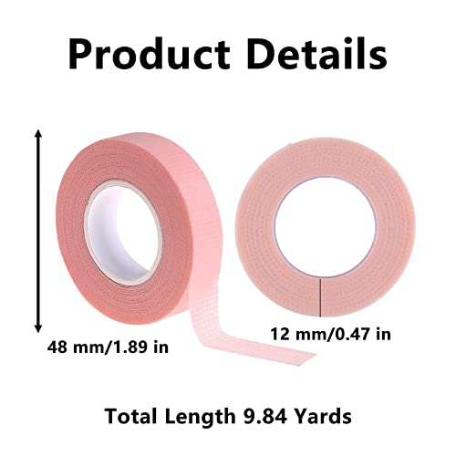 Eyelash Tape, Breathable Lash Tape Eye Tape Pink Eye Make up Tape Eyeshadow Tape Micropore Tape Eye Tape Adhesive Lash Extension Tape Medical Tap