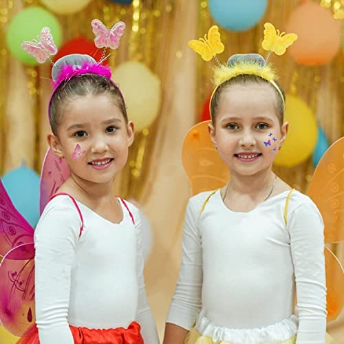 Leesgel 130 Styles Butterfly Glitter Tattoos for Kids, Butterfly Stickers, Temporary Tattoos for Girls Party Bag Fillers Birthday Decorations Fan