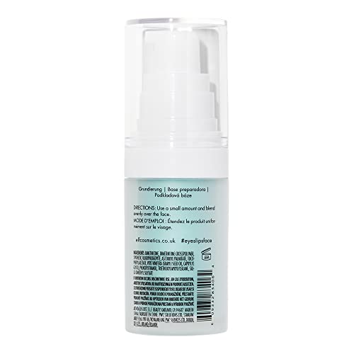 e.l.f., Hydrating Face Primer, Lightweight, Long Lasting, Creamy, Hydrates, Smooths, Fills in Pores and Fine Lines, Natural Matte Finish, Infused