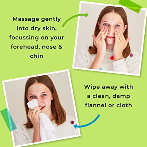 Spots & Stripes - Skin Goals Gentle Cleansing Lotion for Boys, the Perfect Starter Face Wash for Teen and Young Skin with Virgin Coconut, Kukui a