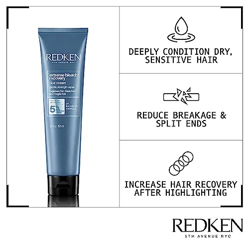 REDKEN Cica Cream, Nourishes & Heals, For Bleached Hair, Extreme Bleach Recovery, 150 ml