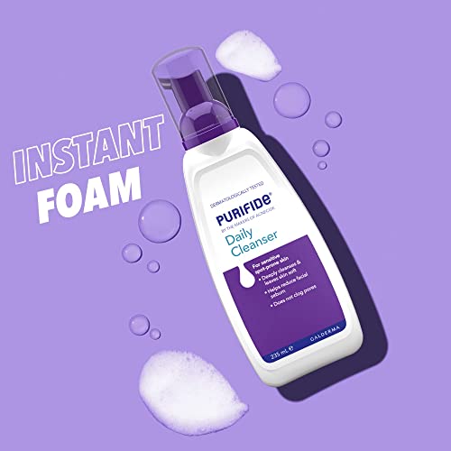 PURIFIDE by Acnecide Daily Cleanser, 235ml, Face Wash For Acne Prone & Sensitive Skin, Soap Free