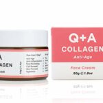 Q+A Collagen Face Cream. A vegetarian, seaweed derived Collagen cream for ageing skin. 50g/1.8oz