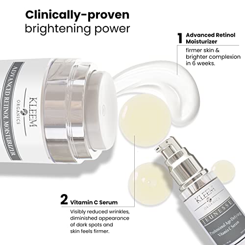Retinol Face Cream with Hyaluronic Acid & Vitamin E | The Best Anti Aging Cream to Reduce Wrinkles & Age Spots | Day & Night use | Better than an