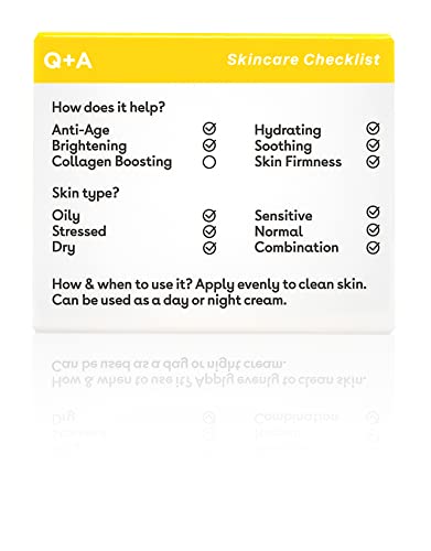 Q+A Ceramide Barrier Defence Face Cream, a face moisturiser containing Cinamides, Pro Vitamin-E, and Squalane, to improve skin moisturisation and