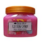 Tree Hut Cotton Candy Shea Sugar Scrub 18 Oz! Formulated With Real Sugar, Certified Shea Butter And Strawberry Extract! Exfoliating Body Scrub Th