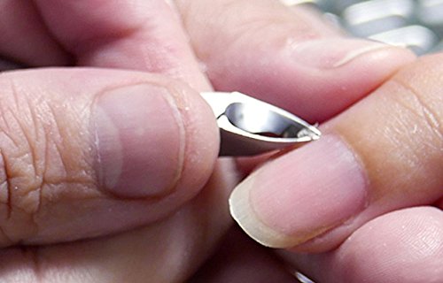 Rui Smiths Professional Carbon Steel Cuticle Nippers for Home Users, French Handle, Single Spring, 6mm Jaw (Full Jaw)