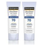 Neutrogena Ultra Sheer Dry-Touch Sunscreen, SPF 70, 88 mL (Pack of 2)