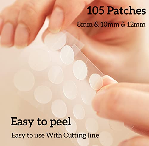 MEAROSA Beauty Spot Pimple Patch 105 dots - VEGAN, Cruelty-Free, Absorbing cover, Hydrocolloid Blemish Spot Patch Beauty Spot Patch Three Size