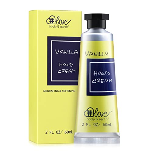 Shea Butter Hand Cream Set- Body & Earth Love Pack of 6 Advanced Repair Hand Cream for Rough&Dry Hands, Non-greasy 6 Plant Fragrances, Birthday G