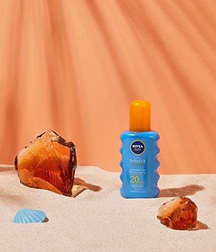 NIVEA SUN Protect & Bronze Bronzing Activator Sun Spray SPF 20 (1 x 200 ml), Sunscreen with UVA/UVB Sun Protection for a naturally bronzed tan