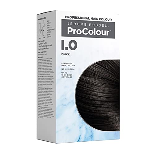 Jerome Russell ProColour Darkest Brown 3.0 Permanent Hair Colour – Ammonia Free Hair Dye for Full Grey Coverage, Shine & Colour Retention with Br