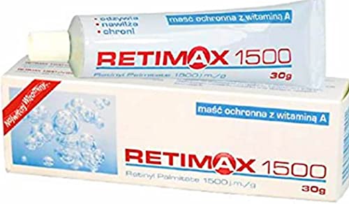 Retimax 1500 Vitamin A, Retinol Cream, anti-Ageing, anti-wrinkle, cream for dehydrated skin, 30g, English packaging