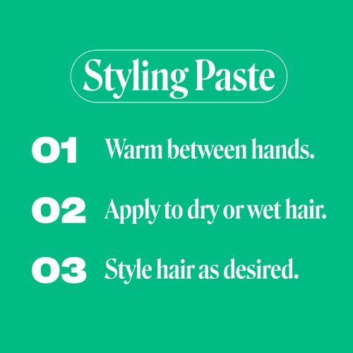 THIX Caffeine Styling Paste - Makes Hair Thicker with Caffeine, Proteins and Vitamins - Mint & Eucalyptus - 100ml