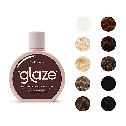 Glaze Sheer Glow Transparent Clear Conditioning Super Gloss 190ml (2-3 Hair Treatments) Award Winning Hair Gloss Treatment. No mix, no mess hair