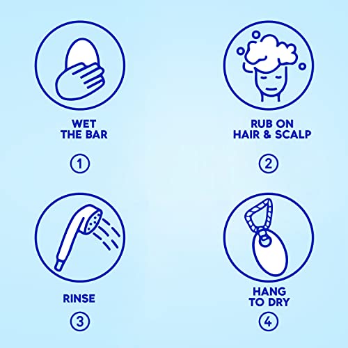 Head and Shoulders Deep Clean Anti-Dandruff Vegan Shampoo Bar with Citrus, Solid Travel Toiletries for All Hair Types & Dry Scalp (70G) Rich Lath