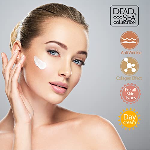 Dead Sea Collection Anti-Wrinkle Day Cream for Face with Collagen and Sea Minerals - Anti Aging, Nourishing and Moisturizer Face Cream (50 ml)