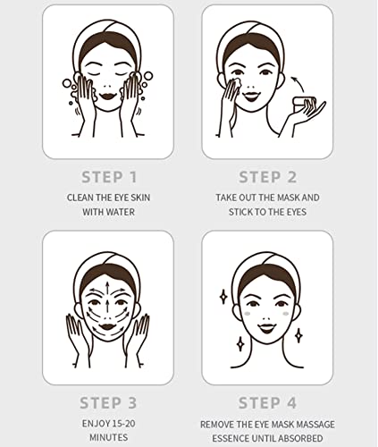 Hyaluronic Acid Under Eye Patches, Hydrate Eye Mask, Anti-aging, Improve Dark Circles, WrinkleReduction, Deep Hydration, Women's Eye Treatment Ma