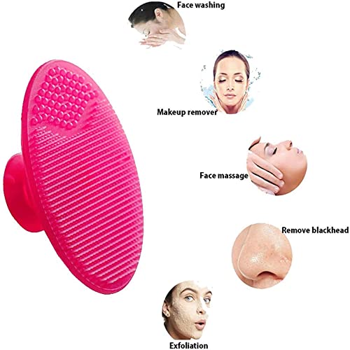 Facial Cleansing Brush 3 PCS Silicone Face Massager Brush Face Scrub Pads for Exfoliating, Anti-aging Skin Cleanser and Deep Exfoliator Makeup To