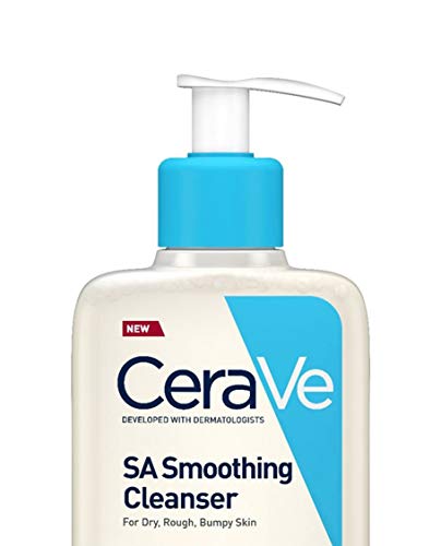 CeraVe SA Smoothing Cleanser, Face and Body Wash for Dry, Rough and Bumpy Skin, SA Smoothing Cleanser, 236 ml (Pack of 1)