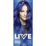 Schwarzkopf LIVE Ultra Brights Or Pastels, Vibrant Semi-permanent Blue Hair Dye, Lasts Up to 15 Washes, Electric Blue 095