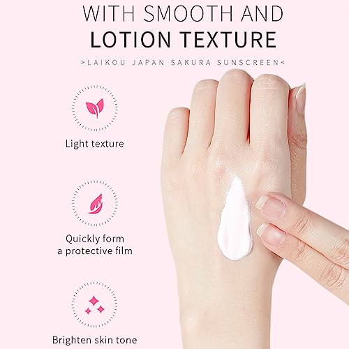 Japan Sakura Sunscreen, Sakura Sunscreen Skincare SPF 50, Moisturizing Sunscreen, Hydrating Cream to Deeply Protected Skin, 50g (1PC)