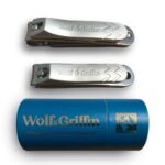 Wolf & Griffin Ultimate Precision 2-Piece Nail Clipper Set | Stainless Steel | Professional Nail Clipping Kit for Fingernails & Toenails | for Me