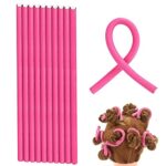 10 PCS Heatless Curls, Curling Rods, Heatless Curlers, Flexi Rods for Hair, Curling Flexi Rods Hair Curlers No Heat for Long Short Hair, for Girl