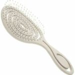 CS Beauty Eco Friendly Straw Hairbrush, Flexible Soft Pin Bristles, Detangling Wet/Dry Hair, Head Massaging Pro (Oatmeal)