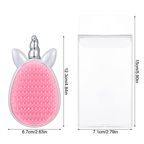 RosewineC Unicorn Detangle Hairbrush Tangle Teaser Hair Brush, Women and Girls Detangling Brush for Thick, Wavy, Curly or Thin Hair