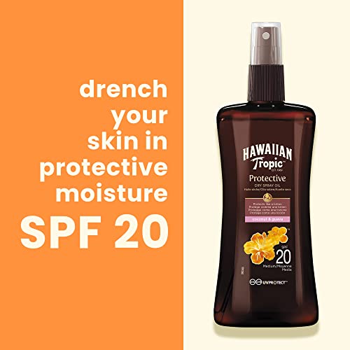 HAWAIIAN TROPIC - Protective Dry Oil Spray SPF 20 | 200ml