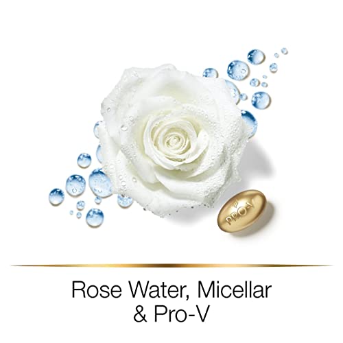 Pantene Clarifying Shampoo For Greasy Hair And Damaged Lengths, Cleanse & Reconstruct, Clarifying Shampoo With Rose Water & Micellar Water, Clean