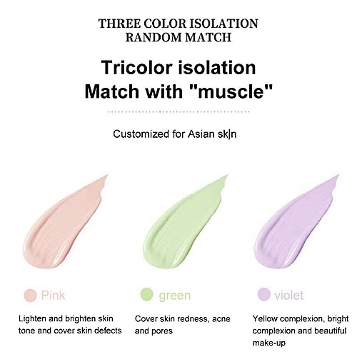 One Step Color Corrector Face Primer, Skin Perfecting Primer Isolation Cream, Makeup Primer Skin Tone Correcting and Brightening Primer, Oil Cont