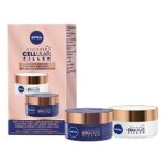 NIVEA Cellular Elasticity Duo Pack, NIVEA Cellular Elasticity Day Cream and Night Cream, Anti Ageing Face Cream Multipack, Anti Wrinkle Cream, Wr