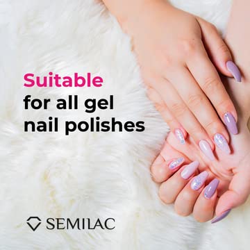 Semilac Nail Cleaner | 1000 ml | Nail Polish Residue Cleaner with Isopropanol | Multi-purpose Nail Degreaser for Nail Plates and for Removing Pol